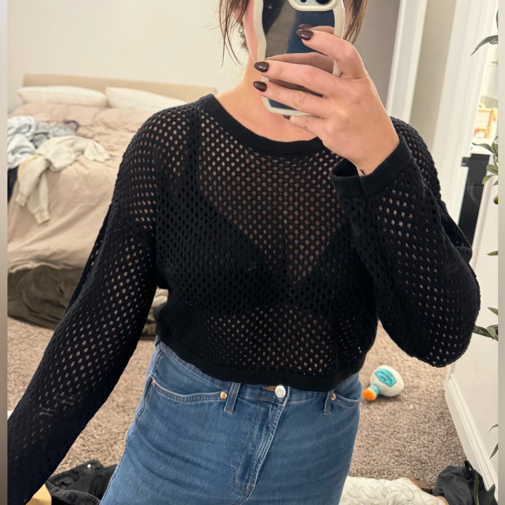 Holey sweater